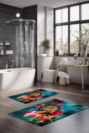 Mijölnir Juego de alfombrillas de baño CT-5103 de 2 piezas Multicolor